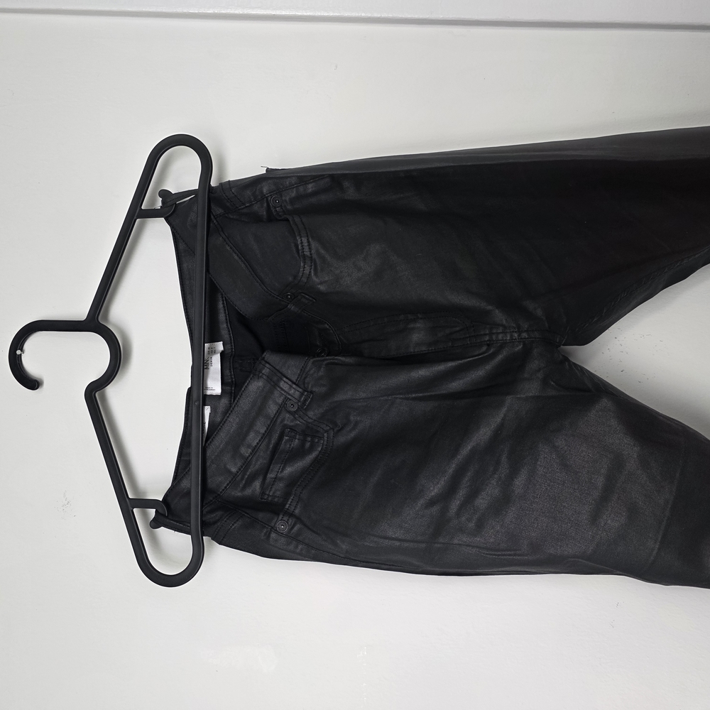 Mango Jet Black Denim Pants